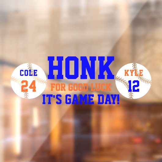 2選手の野球の試合日帰りウィンドウにしがみつく ウィンドウサイン (シート2)