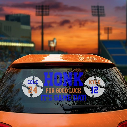 2選手の野球の試合日帰りウィンドウにしがみつく ウィンドウサイン