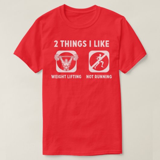 2重量挙げではなくが好ランニングき Tシャツ (デザイン正面)