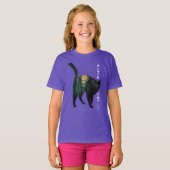 2重露出効果 – 黒猫 Tシャツ (正面フル)