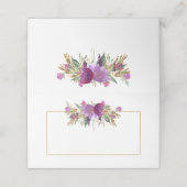 #2金ゴールド紫アメジスト野花座席表 プレイスカード (外部開封)