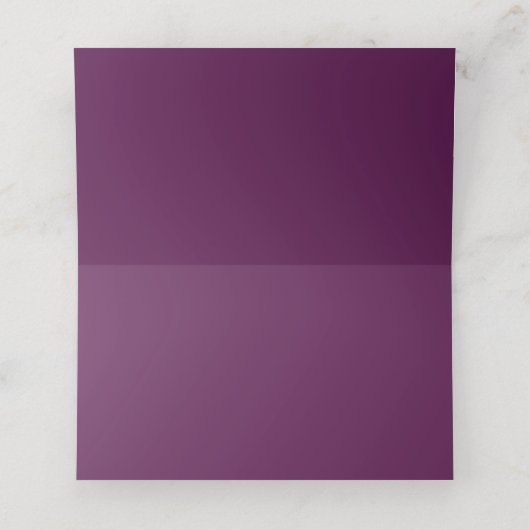 #2金ゴールド紫アメジスト野花座席表 プレイスカード (内部開封)