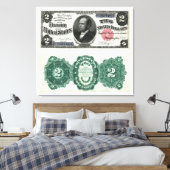2銀行券シルバー1891シリーズ キャンバスプリント (インサイチュ (寝室))