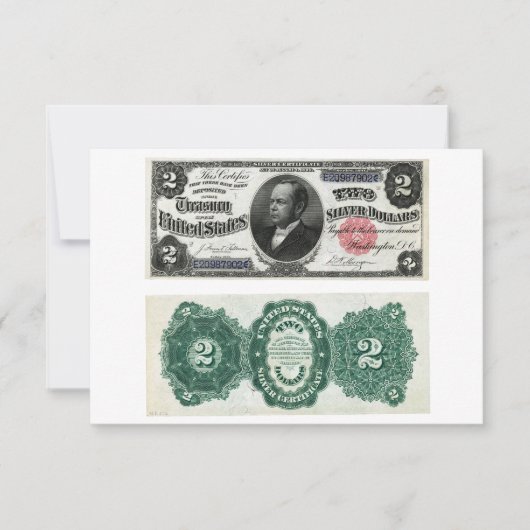 2銀行券シルバー1891シリーズ 招待状 (正面)