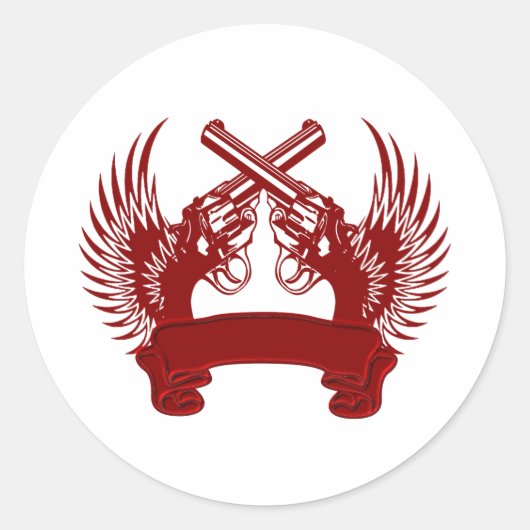 2銃をカスタマイズ可能 ラウンドシール (正面)