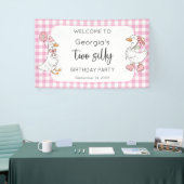 2間抜け Goose Pink 2nd Birthday Welcome 横断幕 (トレードショー)