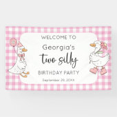 2間抜け Goose Pink 2nd Birthday Welcome 横断幕 (横)