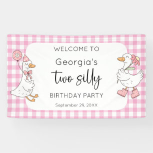 2間抜け Goose Pink 2nd Birthday Welcome 横断幕