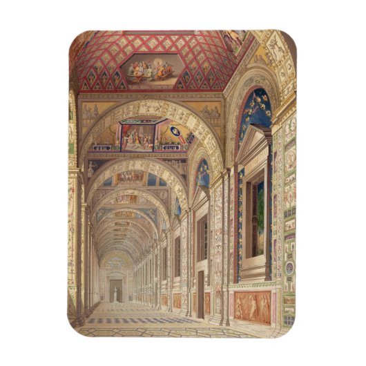 2階のビューLoggia at the Vatican, wi マグネット (縦)
