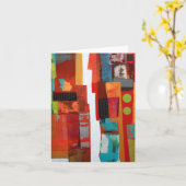 2階ノートカ空白のード カード (黄色い花)