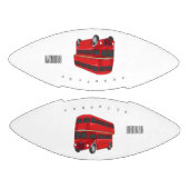 2階建てのバス漫画イラストレーション アメリカンフットボール (パネル)