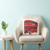 2階建てのバス漫画イラストレーション クッション (椅子)