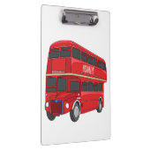 2階建てのバス漫画イラストレーション クリップボード (右)