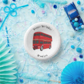 2階建てのバス漫画イラストレーション ペーパーボウル (パーティー)