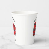 2階建てのバス漫画イラストレーション 紙コップ (右)