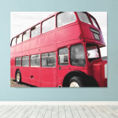 2階建てのバス キャンバスプリント (インサイチュ (ウッドフロア))