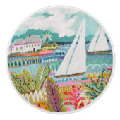 2隻のヨット セラミックノブ (正面)