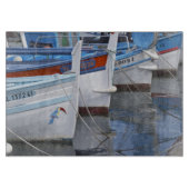 2隻の典型的なプロバンサル·魚釣り色彩の鮮やか·ボート カッティングボード (正面)