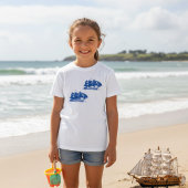 2隻の帆船ガールズTシャツ Tシャツ