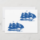 2隻の帆船招待状 招待状 (正面)