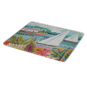 2隻の帆船 カッティングボード (角)