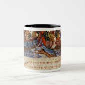 2隻の船間の海軍戦闘 ツートーンマグカップ (中央)