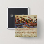 2隻の船間の海軍戦闘 缶バッジ (正面&裏面)