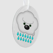 2雨の犬の雲 – リバーシブル オーナメント (正面)