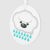 2雨の犬の雲 – リバーシブル オーナメント (正面)
