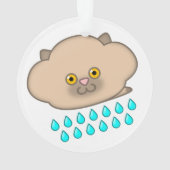2雨の猫の雲 – リバーシブル オーナメント (裏面)
