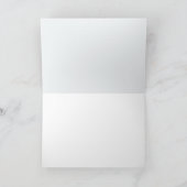 2雪人水彩魔法冬のシーンホール シーズンカード (内部)