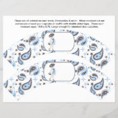 2青の赤ちゃんシャワーパーソナライズされたカップケーキラッパー チラシ (正面)