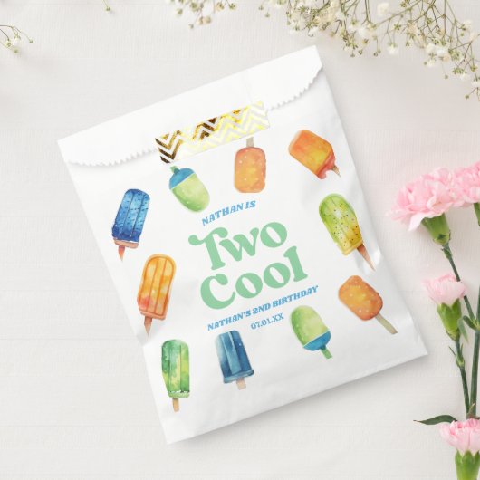 2青クールレトロポプシクル2nd誕生日パーティー フェイバーバッグ (封をした状態)