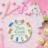 2青クールレトロポプシクル2nd誕生日パーティー ペーパープレート (パーティー)