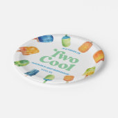 2青クールレトロポプシクル2nd誕生日パーティー ペーパープレート (アングル)