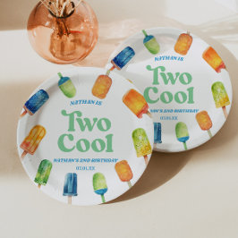 2青クールレトロポプシクル2nd誕生日パーティー ペーパープレート