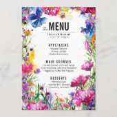 💓2面のメニュ結婚ーMeadow開花コレクション メニュー (正面)