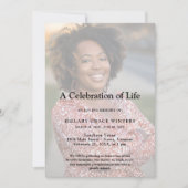 2面の写真でカスタマイズ可能な人生の祝い 招待状 (正面)