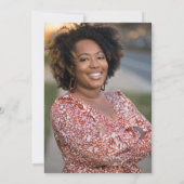 2面の写真でカスタマイズ可能な人生の祝い 招待状 (裏面)