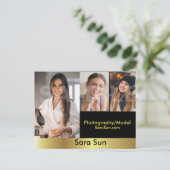 2面アクター&モデルのヘッドショットコンプ ポストカード (スタンド正面)