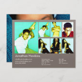 2面アクター&モデルウォームグレーヘッドショットカンプ ポストカード (正面/裏面)