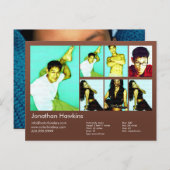 2面アクター&モデルブラウンヘッドショットコンプ ポストカード (正面/裏面)