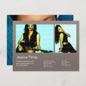 2面アクター&モデル2ショットウォームグレーヘッドショット ポストカード (正面/裏面)