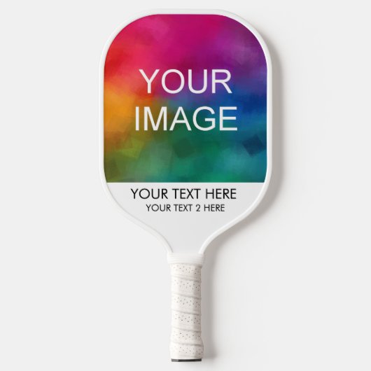 2面カスタム写真をここに追加テンプレート ピックルボールラケット (正面)