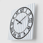 2面シンプルのデコストライプア スクエア壁時計 (傾斜)