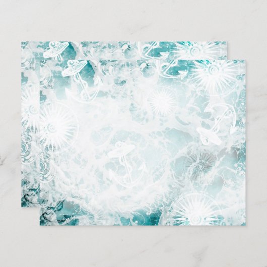 2面スクラップ航海のブック紙 (正面/裏面)