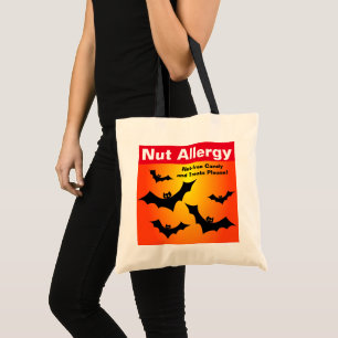 2面ナットアレルギーナットフリーキャンディハロウィーントリート トートバッグ