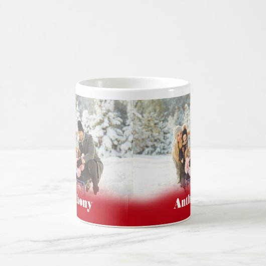 2面パーソナライズされた型カスタムコーヒーマグ コーヒーマグカップ (中央)