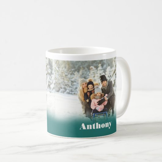 2面パーソナライズされた型カスタムコーヒーマグ コーヒーマグカップ (正面右)