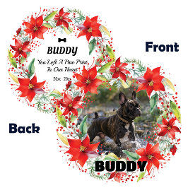 2面ペット記念クリスマスオーナメント オーナメント